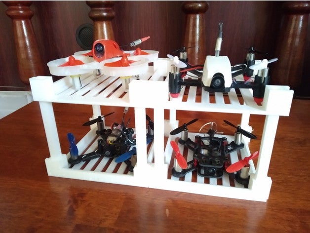 modulare rack - vertikal horizontale Erweiterung micro quadcopters Autos nichts anderes r c Fahrzeuge 3D print model - Mito3D