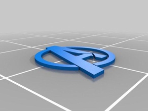avengers logo L'impression 3d 3d print model - Mito3D