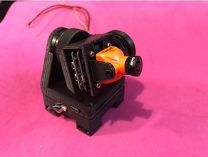 super ligero runcam split mini cardán de 2 ejes diy 3d print model - Mito3D