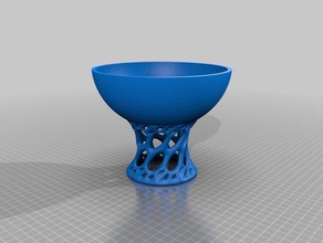 voronoi-Fuß-Schalen Dekor 3d print model - Mito3D