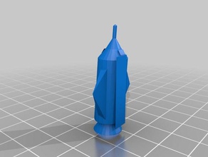 rocketship 1x1x12dans L'impression 3d 3d print model - Mito3D