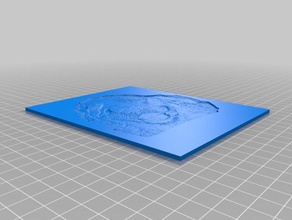 golden retriever lithophane 2d art 3d print model - Mito3D
