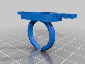 kuhl makers text ring rings customized 3d print model - Mito3D