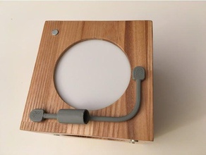 easy modular magnetic desk lamp connector gadgets 3d print model - Mito3D