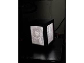 lithopane box 100x75mm vertikale lithopanes Kunst Lampe beleuchtete litho Foto Fotografie 3d print model - Mito3D