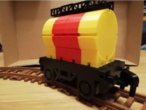 Kesselwagen tktrain - kbricks based train system Bau-Spielzeug Bau Zug 3d print model - Mito3D