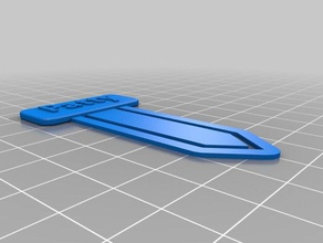 my customized bookmark pattysmall office 3d print model - Mito3D