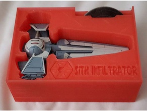 x-wing tmg sith infiltrator bin stanley 25-bin organizer toy & game accessories 3d print model - Mito3D