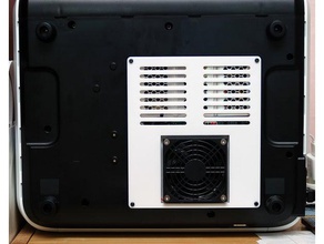 flashforge adventurer 3 bottom cover 80mm 10t cooling fan 3d printer parts 3d print model - Mito3D