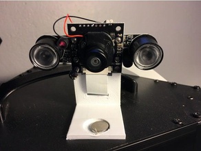 magnetische Halterung arducam m12 ov5647 ir-Kamera raspberry pi Kraken 3d Drucker Zubehör 3d print model - Mito3D