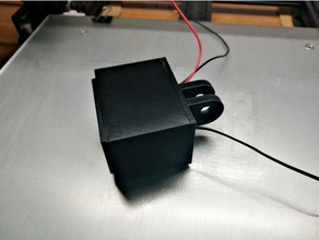 caso 12v - termometro digitale di montaggio l'elettronica recinto il sensore temperatura 3d print model - Mito3D