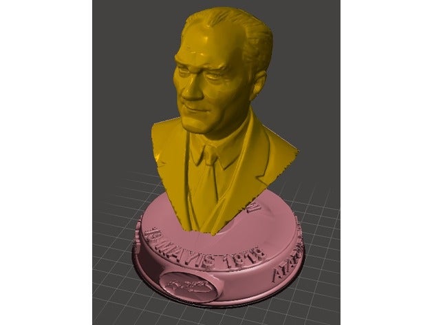 ataturk bust - 19mayis people 19-mayis 3d mustafa kemal 3D print model - Mito3D