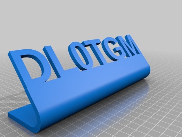 dl0tgm işareti işaretler ve logolar çağrı özelleştirilmiş hamradio 3D print model - Mito3D