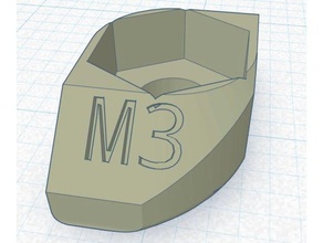 m3 t-nut 2020 extrusion label 3d-drucken 3d print model - Mito3D