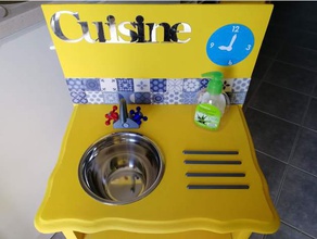 tap & robinet juguetes y accesorios de juego evier lavabo presiona 3d print model - Mito3D