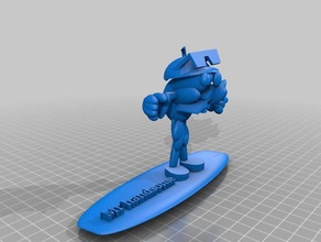 surfer dude 3d-drucken 3d print model - Mito3D