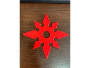 decorative shuriken - throwing star toys & games ninja 3d print model - Mito3D
