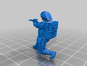 kota la milizia sabotatore trooper1 giochi e giocattoli 28mm legione ribelle trooper soldato di star wars 3d print model - Mito3D