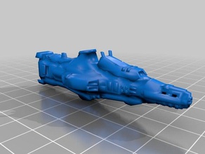 taiidan republic ion frigate vehicles 3d print model - Mito3D