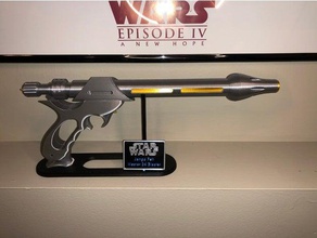 westar 34 stand de exibição adereços blaster fett jango prop estrela star wars guerras 3d print model - Mito3D
