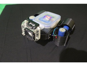 modular robô submarino minirov dc motor propulsor robótica drone subaquático rov 3d print model - Mito3D