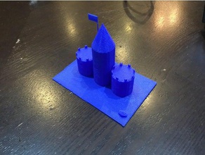 mini castle buildings & structures 3d print model - Mito3D
