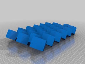 benim tamamen yapılandırılabilir Petek duvar organizer dikdörtgen tilt özelleştirilmiş organizasyon 3d print model - Mito3D