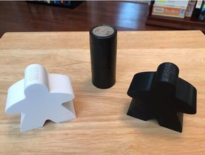 meeple salt pepper shaker toy & game accessories 3d print model - Mito3D