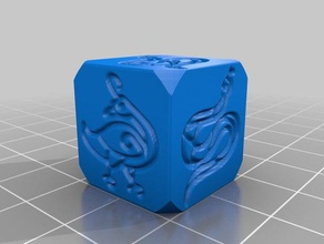 saga irish 90 dice customized 3d print model - Mito3D