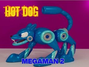 hot dog megaman 2 toys & games action figure boss capcom dogs hotdog nintendo switch robot videogame videogames video 3d print model - Mito3D