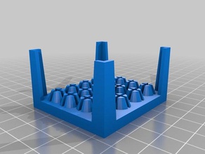 my customized 4 row tool bit tray tools 3d print model - Mito3D