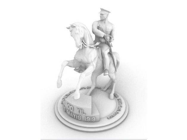 samsun daki ataturk heykeli - onur aniti 19pode s1919 100 centésimo ano pessoas De 19 mayis 3d mustafa kemal t 3D print model - Mito3D