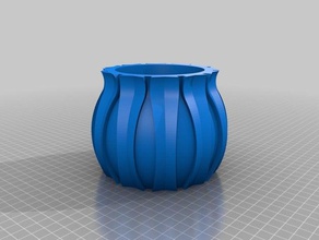 cache-pot - Zubehör pot Topf crayon fleur 3d print model - Mito3D
