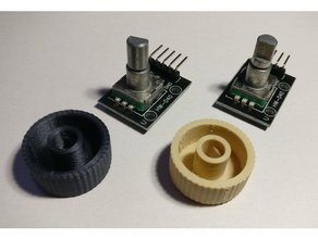 botón codificador giratorio la electrónica hw-040 perilla rotary rotatorio 3d print model - Mito3D