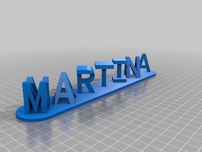 martina mattia dual Schilder & logos kundengebundene 3d print model - Mito3D