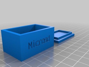 boîte microsd les conteneurs personnalisé 3d print model - Mito3D