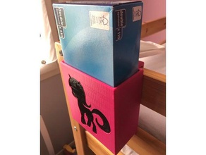 tissue box holder unicorn organization bed bedroom children enfant kleenex licorne lit 3d print model - Mito3D