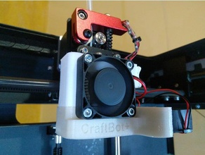 craftbot+ fun duct hexagon hotend mk8 extruder 3d printer parts craftbot plus funduct 3d print model - Mito3D