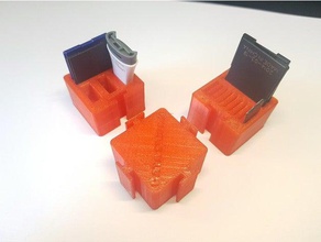 modular de almacenamiento datos equipo cuadro cubo titular caja usb 3d print model - Mito3D