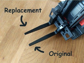 bruder linde gabelstapler zinken ersatzteil forklift fork replacement spare part construction toys 3d print model - Mito3D