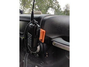 anytone 878 versamount 2 adattatore l'elettronica at-d878uv dmr ham radio jeep jk wrangler mobile il monte versamount2 3d print model - Mito3D