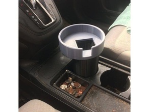 große Tasse-Becher-Halter honda crv automotive cup holder 3d print model - Mito3D