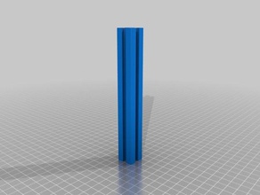 my customized customizeable length 20mm t-slot 3d print model - Mito3D