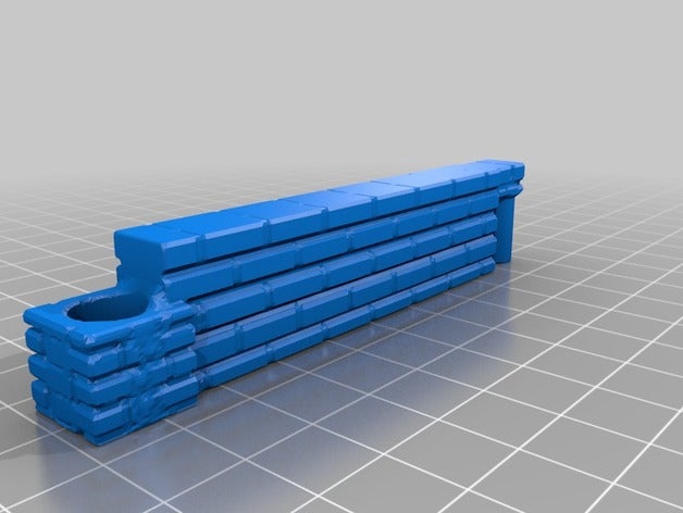 dungeonsticks - mur de briques bâtiments et structures 3D print model - Mito3D
