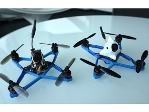 calimero 65mm palillo de dientes r c vehículos drone el fpv micro quadcopter marco pequeño chillido whoop 3d print model - Mito3D