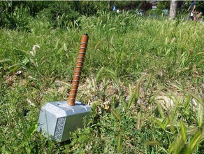 thor o martelo mjolnir - ac powerbank eletrônica vingadores endgame thors hammer 3d print model - Mito3D
