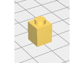 1x1 brique lego 3d baskı 3d print model - Mito3D