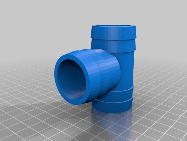 meu personalizados ponta de mangueira tee 5 a 4 do agregado familiar personalizado 3D print model - Mito3D