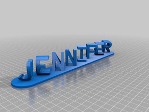 jenn signs & logos customized 3d print model - Mito3D