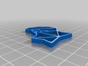 il mio personalizzato origami volpe 2d art su misura 3d print model - Mito3D